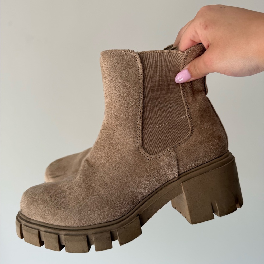 Women's Tan Suede Ankle Boots